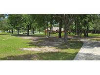 Secluded home featuring a long driveway, expansive green lawn, and mature trees, creating a private oasis at 10528 Sw 27Th Ave, Ocala, FL 34476