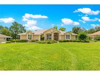 Charming single-story home with well-manicured lawn and mature landscaping at 28 Golf View Dr, Ocala, FL 34472
