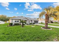 Charming single-story home with well-maintained landscaping and a lush green lawn at 9729 Sw 97Th St, Ocala, FL 34481