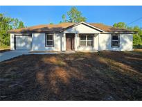 Charming single-story home featuring new construction, a brown roof, and a one-car garage at 20 Malauka Trail Crse, Ocklawaha, FL 32179
