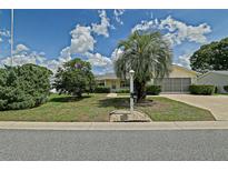 Well-maintained home with a landscaped front yard and a mature palm tree at 10699 Se 178Th St, Summerfield, FL 34491