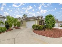 Charming home featuring a two-car garage and meticulously maintained landscaping at 1204 Flamingo Pl, The Villages, FL 32162