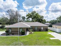 Charming single-story home with a well-manicured lawn and lovely landscaping at 5347 Pecan Rd, Ocala, FL 34472