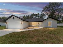 Charming single-story home with a well-maintained lawn and inviting curb appeal at 26 Water Track Dr, Ocala, FL 34472