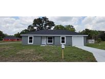 Charming single-story home featuring a well-manicured front yard, attached garage, and a new roof at 628 Se Pine Ave, Fort Meade, FL 33841