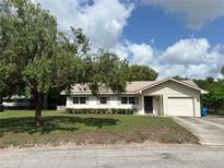 Charming single-Gathering home with a well-maintained lawn and attached one car garage at 816 Casselberry Dr, Lake Wales, FL 33853