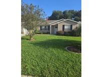 Charming single-story home with well-maintained lawn and mature landscaping at 1411 Juarez Pl, The Villages, FL 32159