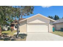Charming single-Gathering home featuring a two-car garage, well-maintained lawn, and mature trees at 5317 Micco St, Kissimmee, FL 34746