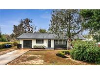 Charming one-story home with gray roof and modern exterior at 110 E Palmetto Ave, Howey In The Hills, FL 34737