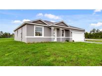 Charming single-story home featuring a well-manicured lawn, neutral-colored exterior, and attached garage at 286 Begonia Ln, Kissimmee, FL 34759