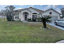 Single-story house with a green lawn and palm tree at 813 Halifax Dr, Kissimmee, FL 34758