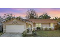 Charming single-story home with a manicured lawn and attached two-car garage at 206 Memphis Pl, St Cloud, FL 34769