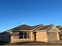 Charming single-story home featuring a 2-car garage and neutral stucco exterior at 499 Meadow Pointe Dr, Haines City, FL 33844