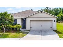 Charming single-story home featuring a two-car garage and a well-maintained front yard with lush landscaping at 3161 Royal Tern Dr, Winter Haven, FL 33881