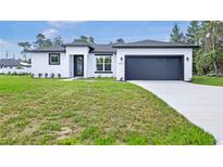 Charming single-story home featuring modern design and well-maintained landscaping at 16837 Sw 47Th Court Rd Rd, Ocala, FL 34473