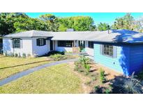 Inviting single-story home featuring a lush front yard and a charming walkway leading to the entrance at 905 W 11Th Ave, Mount Dora, FL 32757