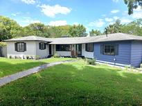 Charming single-story home features a well-maintained lawn and neutral paint scheme, creating a welcoming curb appeal at 905 W 11Th Ave, Mount Dora, FL 32757