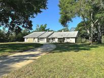 Charming single-story home featuring a well-manicured lawn, a stone facade and a paved driveway at 3328 Wax Berry Ct, Windermere, FL 34786