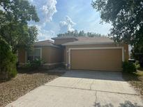 Charming single-story home with a two-car garage and well-maintained front yard at 5030 Silver Thistle Ln, St Cloud, FL 34772