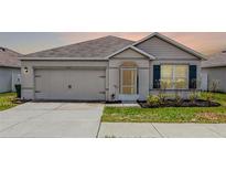Charming single-story home featuring a two-car garage, well-manicured lawn, and inviting front entrance at 3062 Royal Tern Dr, Winter Haven, FL 33881