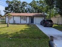 Charming single-story home featuring a well-maintained lawn and a spacious two-car garage with a freshly paved driveway at 946 Delano Ct, Kissimmee, FL 34758