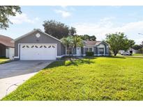 Charming single Gathering home with a manicured lawn and a two car garage at 4215 Red Bird Ave, St Cloud, FL 34772