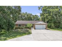 Charming single-story home featuring a two-car garage and well-maintained front yard with mature landscaping at 2810 Horton Rd, Kissimmee, FL 34744