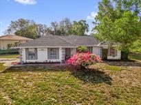 Charming single-story home with well-maintained lawn and mature landscaping, enhancing its curb appeal at 511 Mobley Dr, Deltona, FL 32725