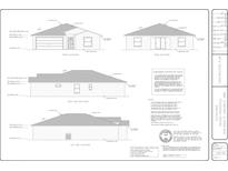 Detailed house exterior plans, showcasing front, rear, and side elevations at 2449 Jungle St, Lakeland, FL 33801