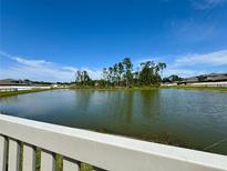 Scenic view of a calm pond surrounded by trees, creating a peaceful and serene backdrop at 2133 Old Mining Rd, Lakeland, FL 33801