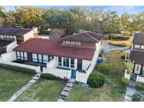 Aerial view highlighting the home's location and curb appeal at 5 Loma Linda # 5, Lakeland, FL 33813