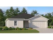 One-story house with a two-car garage and landscaped lawn at 5327 Dagenham Dr, Davenport, FL 33837