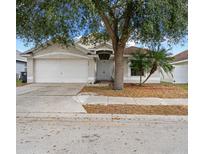 Charming single-story home with a well-maintained lawn and mature trees, located in a friendly neighborhood at 536 Cheshire Way, Davenport, FL 33897