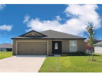 Charming single-story home with a well-manicured lawn and inviting front entrance at 2214 Pecos Ct, Poinciana, FL 34759
