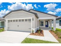 Charming single-story home with a two-car garage, covered entry and well manicured lawn at 3817 Corsican Pl, Lake Alfred, FL 33850