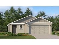 Charming one-story home with neutral paint, neat landscaping, two car garage, and welcoming front door at 1333 Acorn Meadow Loop, Eustis, FL 32726