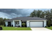 Charming single-story home with a well-manicured lawn and a two-car garage at 3211 W Oneida Rd, Avon Park, FL 33825