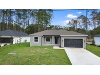 Well-maintained single-story home with a manicured lawn and attached garage at 2379 8Th Ave, Deland, FL 32724