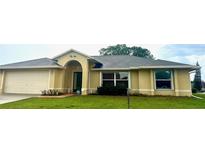 Charming single-story home featuring a lush green lawn and an attached two-car garage at 1101 Anderson St, Deltona, FL 32725