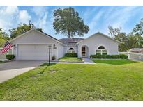 Charming single-story home with manicured lawn and mature shade tree at 1020 N Orange Ave, Orange City, FL 32763