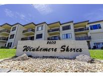 View of Windemere Shores complex sign offering coastal community living at 2600 Ocean Shore Blvd # 111, Ormond Beach, FL 32176