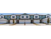 New townhomes with two stories and garage, showcasing neutral colors and elegant modern design at 1100 Desert Candle Dr, Ocoee, FL 34761