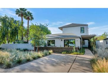 Modern two-story home with landscaped front yard and driveway at 221 E 14Th St, Tempe, AZ 85281