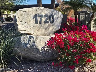 Building entrance, number 1720, with landscaping at 1720 E Thunderbird Rd # 2015, Phoenix, AZ 85022