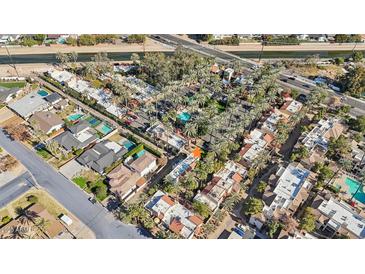 Aerial view showing the community and surrounding area at 4540 N 44Th St # 41, Phoenix, AZ 85018
