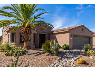 One-story house with desert landscaping and two-car garage at 16551 W Wild Horse Way, Surprise, AZ 85387