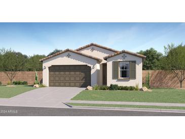 One-story home with brown garage door and landscaped lawn at 29403 N 31St Ln, Phoenix, AZ 85083