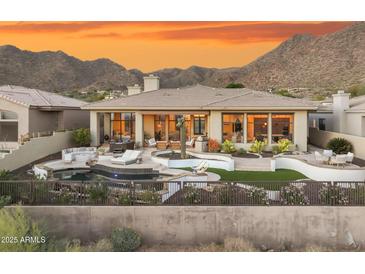 Luxury home with pool and mountain views at 13645 E Columbine Dr, Scottsdale, AZ 85259