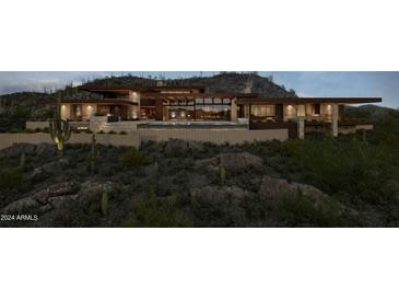 Stunning contemporary home with a pool and mountain views at 7436 E Continental Mountain Dr, Cave Creek, AZ 85331
