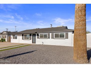 Updated single-story home with modern facade and landscaping at 538 N 74Th St, Scottsdale, AZ 85257